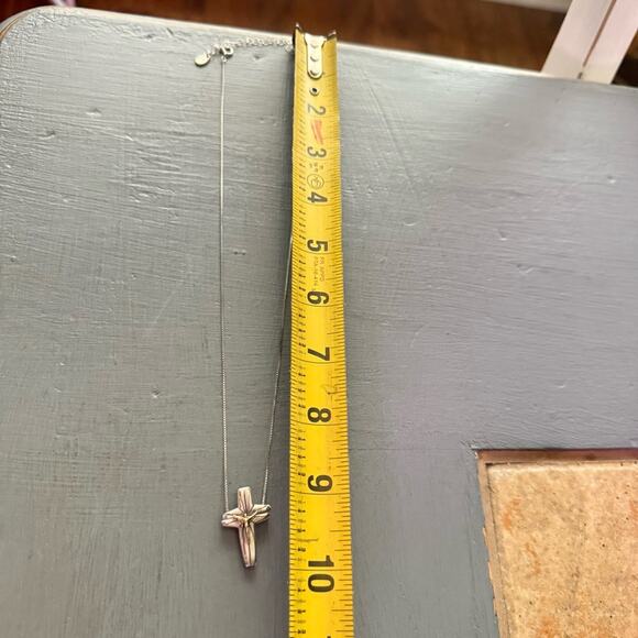 Artist of Hope Steven Lavaggi Sterling Silver Reversible Cross Pendant Necklace - Picture 5 of 10